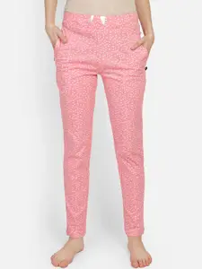 Proteens Women Pink & White Printed Lounge Pants
