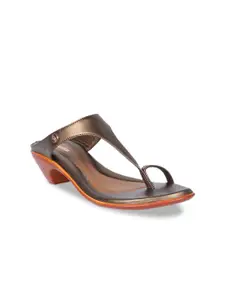 Bata Women Brown Solid Block Heels