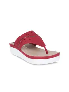 Bata comfit Women Red Embellished Heels