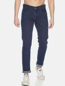 IVOC Men Navy Blue Skinny Fit Mid-Rise Clean Look Jeans
