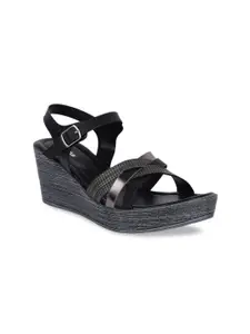 Bata Women Black Solid Heels