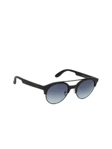 GIO COLLECTION Women Grey Lens & Black Round Sunglasses GL5022C09