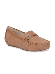 Bata Women Tan Brown Loafers