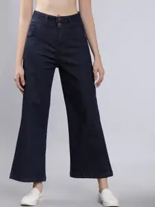 Tokyo Talkies Women Navy Blu High-Rise Clean Look Stretchable Jeans