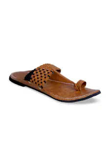 PANAHI Men Brown Comfort Sandals