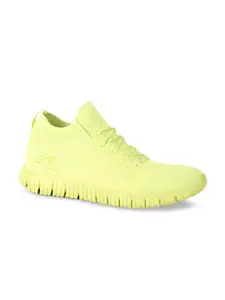 Power Men Fluorescent Green Textile Running Shoes