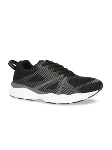 Power Men Black & Grey Textile Running Shoes