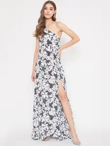 Berrylush Women White Printed Maxi Dress