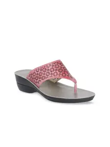 Bata Women Pink Solid Heels