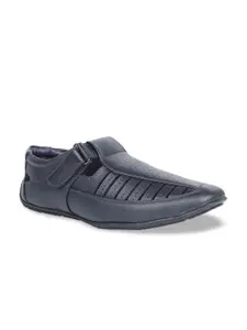 Bata Men Navy Blue Shoe-Style Sandals