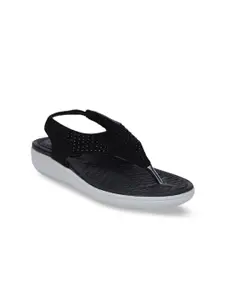 Bata Women Black Solid Suede Comfort Heels