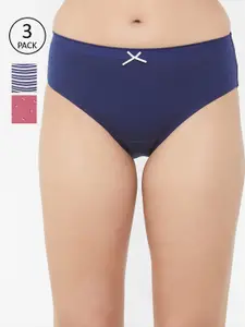 Buy Groversons Paris Beauty Inner Elastic Panty- Pack Of 3 - Multi