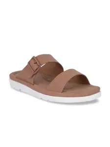 Bata comfit Women Brown Solid Open Toe Flats