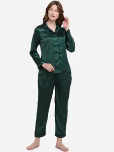 Smarty Pants Women Green Night suit