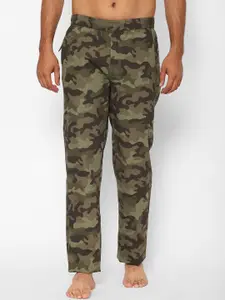 SAPPER Men Green Camouflage Printed Lounge Pants