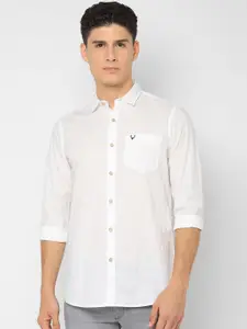 Allen Solly Sport Men White Regular Fit Solid Casual Shirt