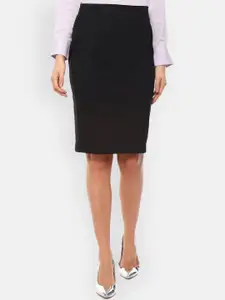 Van Heusen Woman Black Formal Pencil Skirt
