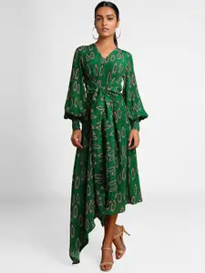 Masaba Women Green Printed Maxi Dress