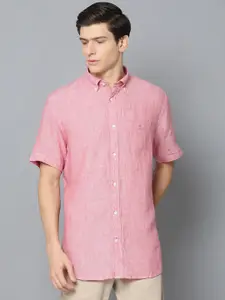 GANT Men Pink Regular Fit Solid Casual Shirt