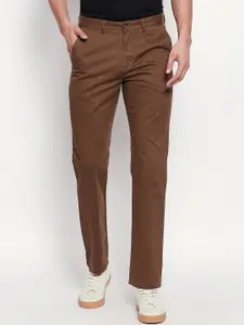 BYFORD by Pantaloons Men Brown Regular Fit Solid Regular Trousers
