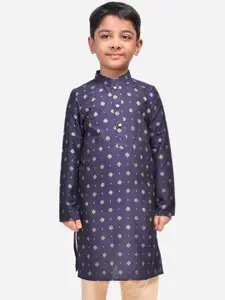 NAMASKAR Boys Cotton Blend Printed Kurta