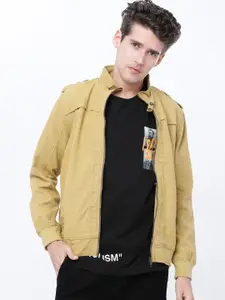 HIGHLANDER Men Khaki Solid Bomber