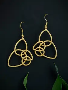 Silvermerc Designs Gold-Toned Classic Drop Earrings