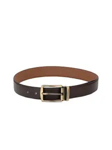 Calvadoss Men Brown Textured Belt