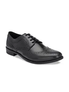 CARLO ROMANO Men Black Brogues