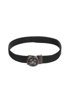 Calvadoss Men Black Textured Belt