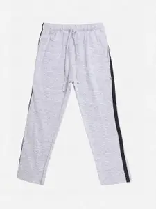 PROTEENS Boys Grey Solid Track Pants