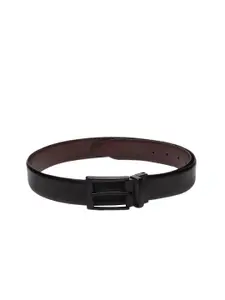 Teakwood Leathers Men Black & Brown Solid Reversible Genuine Leather Belt