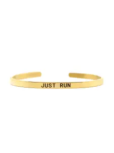 JOKER & WITCH Gold-Plated Just Run Cuff Bracelet