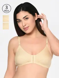 Bodycare Pack Of 3 Solid Non-Wired Non Padded Everyday Bra 1568S