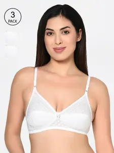 Bodycare Pack Of 3 Printed Non-Wired Non Padded Everyday Bra 1560W