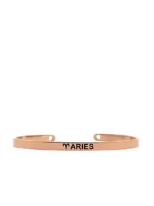 JOKER & WITCH Rose Gold-Plated Aries Zodiac Cuff Bracelet