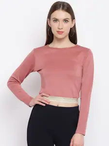 RIVI Women Pink Solid Top