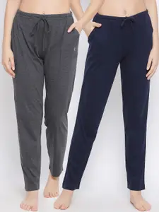 Kanvin Women Pack Of 2 Solid Lounge Pants