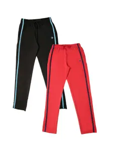 Dollar Boys Pack Of 2 Solid Straight-Fit Track Pants