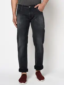 Octave Men Black Regular Fit Mid-Rise Clean Look Jeans