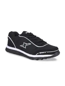 Sparx Men Black Mesh Running Shoes