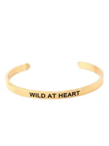 Tistabene 18 K Gold-Plated Wild At Heart Engraved Cuff Bracelet