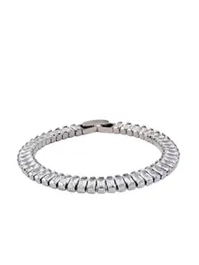 Tistabene Silver-Toned & Rhodium-Plated Link Bracelet