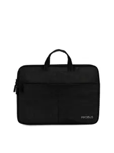 PROBUS Unisex Black Solid 14 Inch Laptop Sleeve