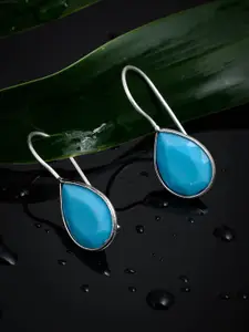 Silvermerc Designs Silver-Toned Contemporary Drop Earrings