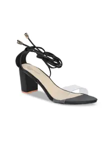 Padvesh Women Black Solid Sandals