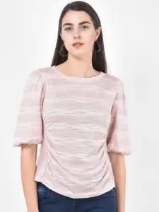 Latin Quarters Women Pink Solid Top