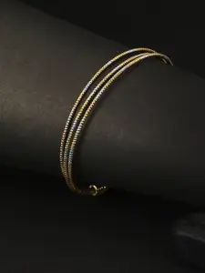 Adwitiya Collection 24CT Gold-Plated Handcrafted Cuff Bracelet