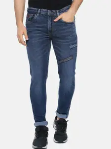 Campus Sutra Men Blue Slim Fit Mid-Rise Clean Look Jeans