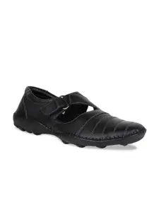 Regal Men Black Shoe-Style Sandals